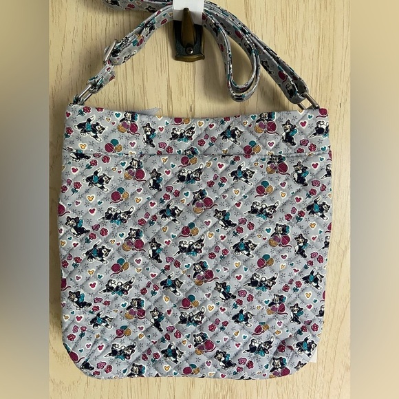 Vera Bradley Disney Triple Zip Hipster Playful Figaro Cat Crossbody Bag, NWT - Picture 4 of 8